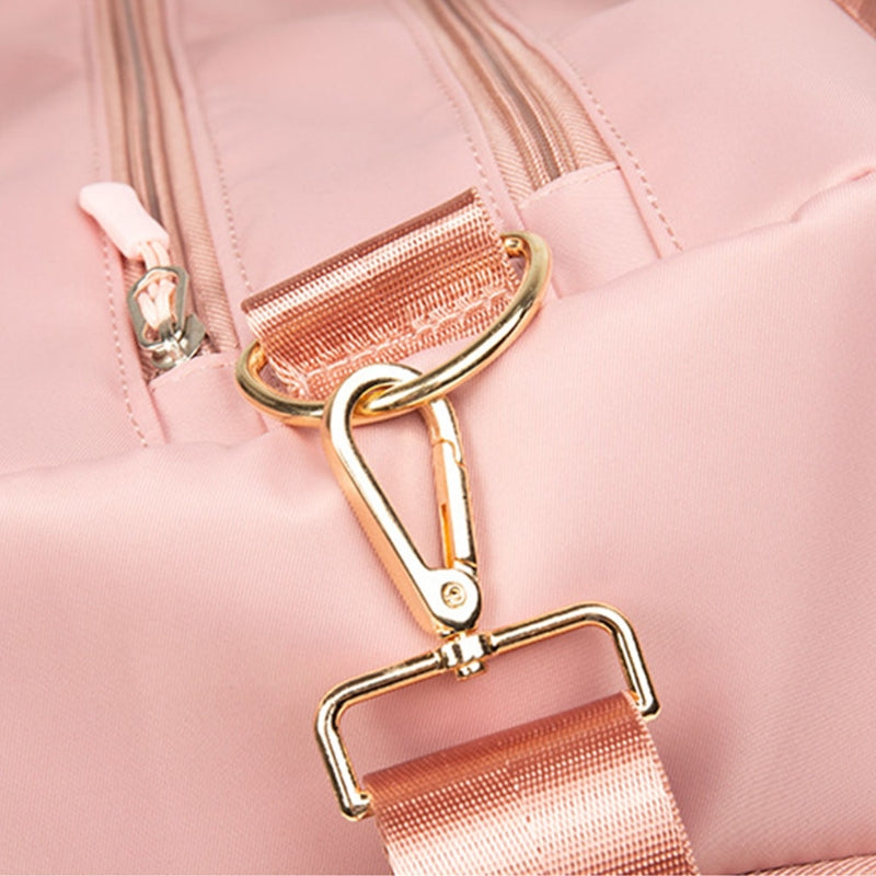 Stride Chic: Women's Gym Bag w/Shoe Spot