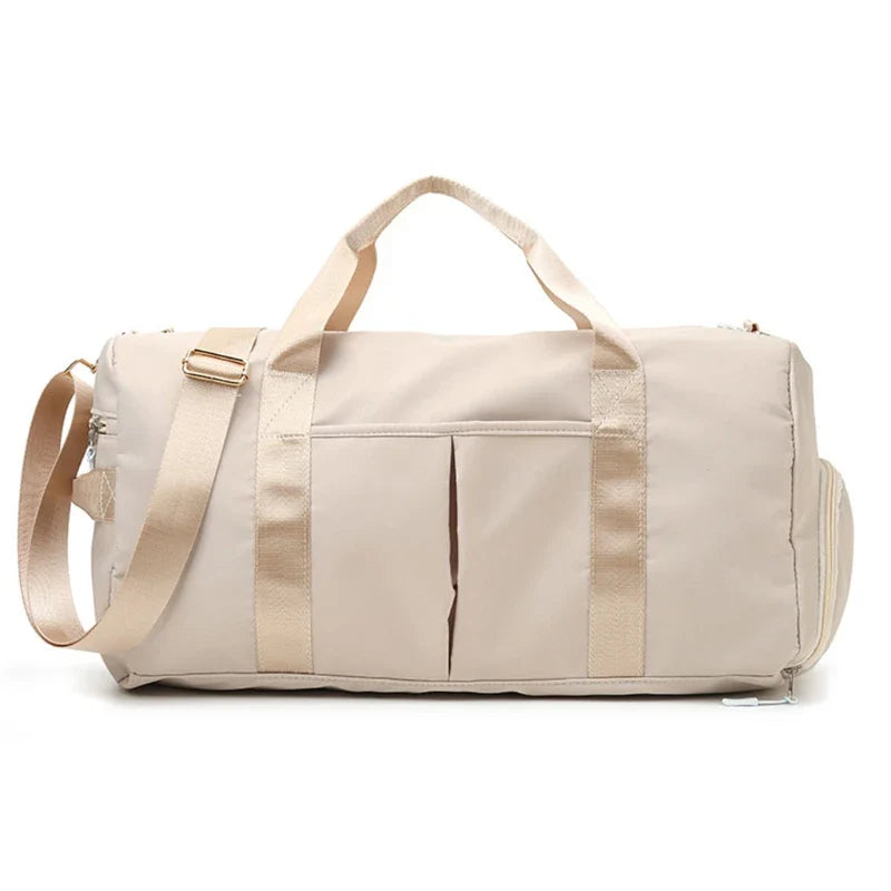 Stride Chic: Women's Gym Bag w/Shoe Spot