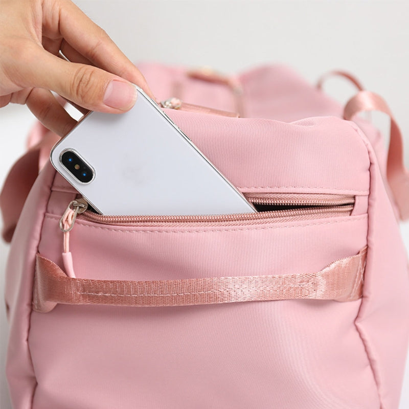 Stride Chic: Women's Gym Bag w/Shoe Spot