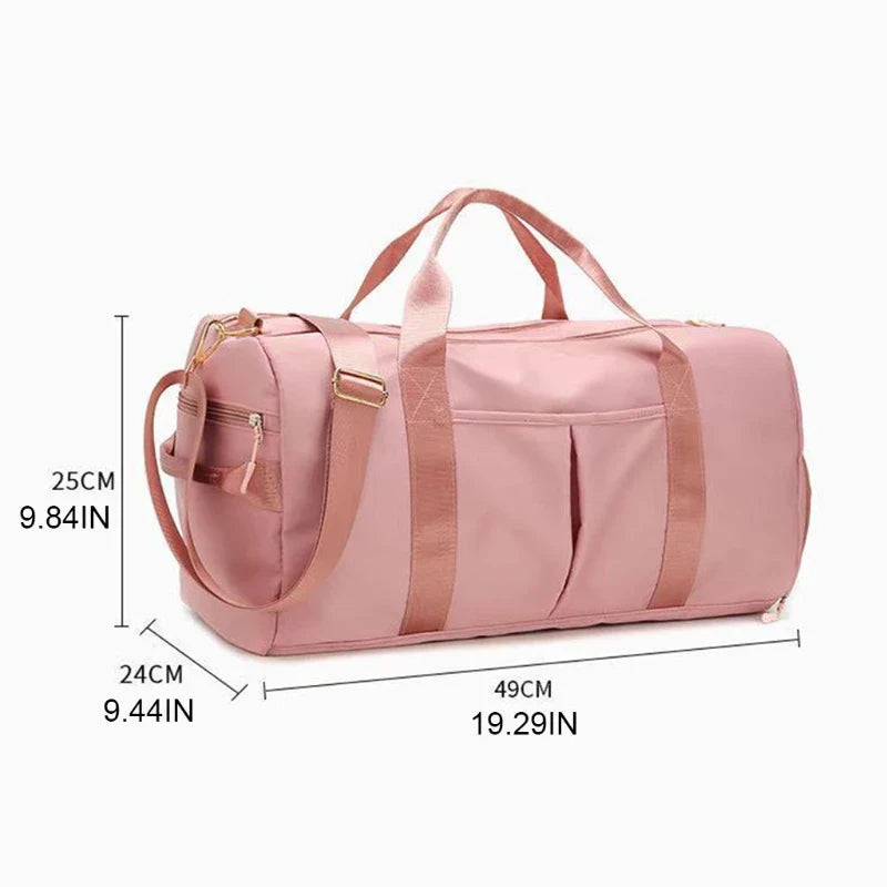 Stride Chic: Women's Gym Bag w/Shoe Spot
